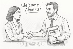 Structured onboarding.