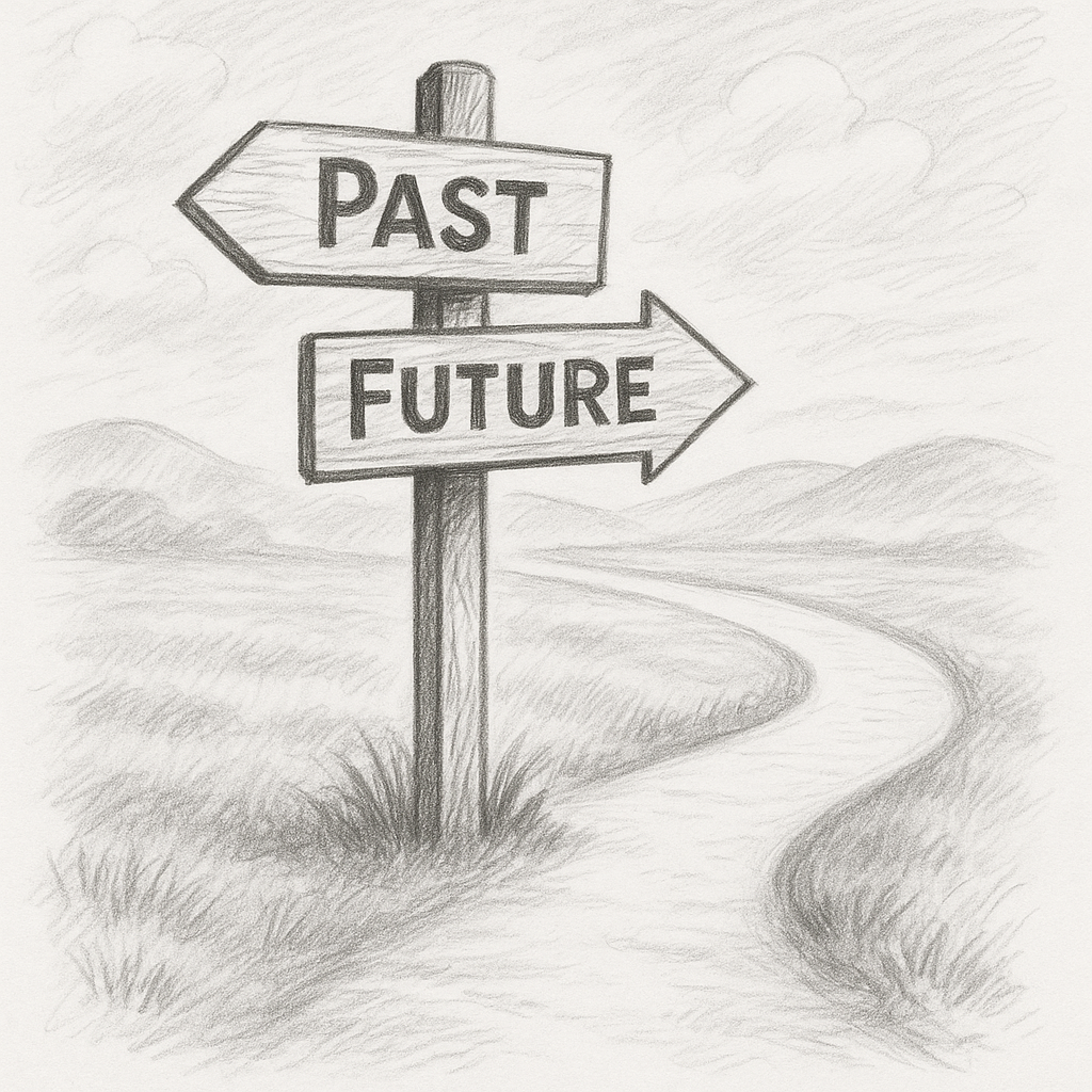 Looking backward but pointing forwards...